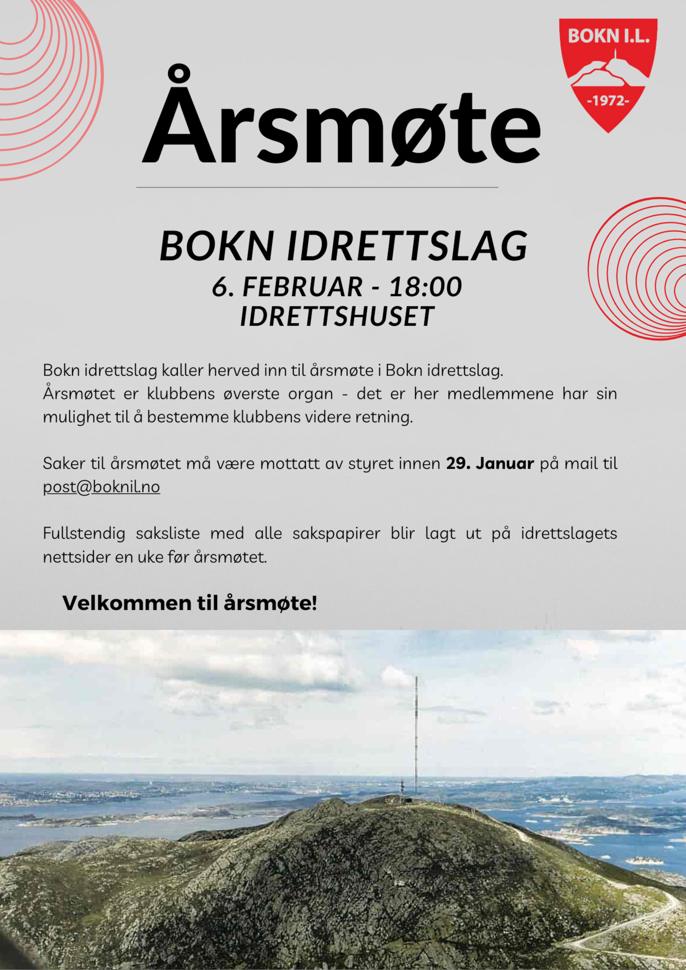 Innkalling Årsmøte 2025